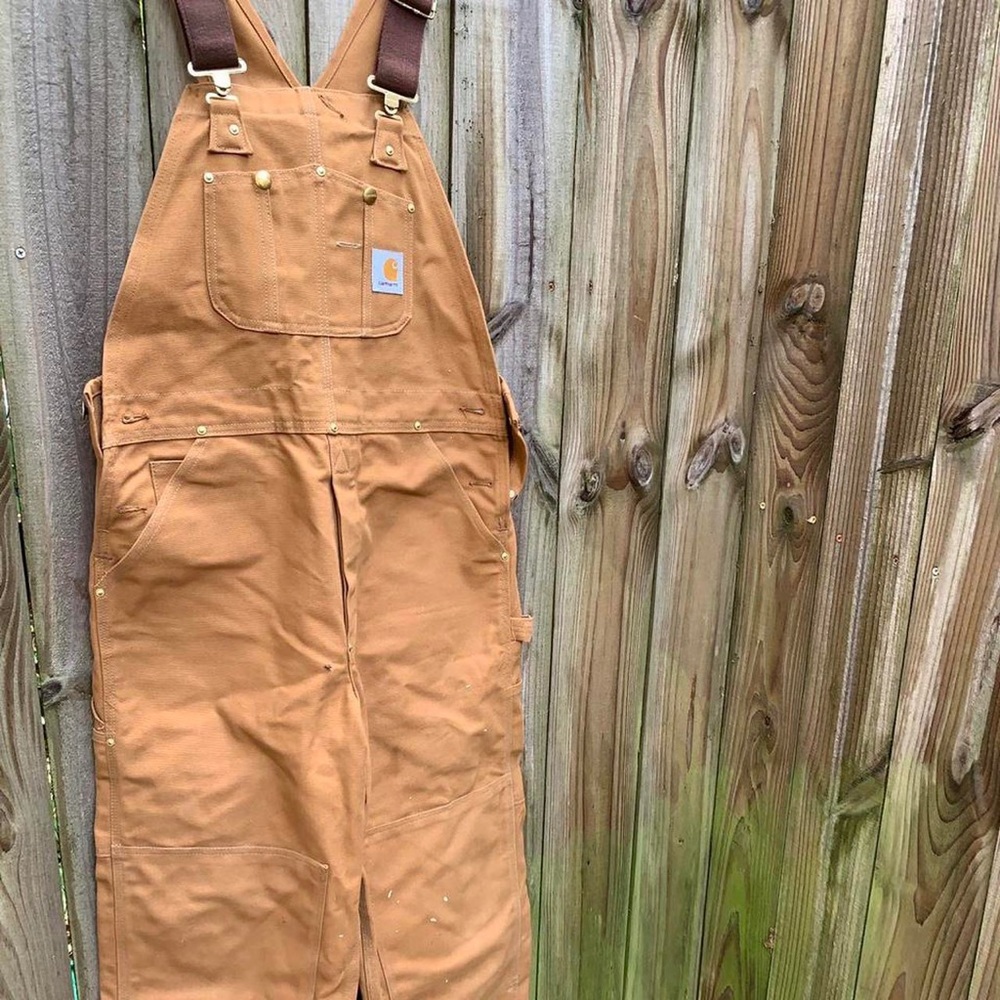 Vintage Carhartt Double Knee Duck Canvas Overalls
